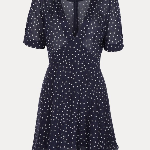 Réalisation Par silk Ozzie dress in navy star print (XS) - Picture 4 of 4